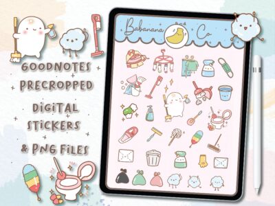 Cute Clean Icons digital stickers