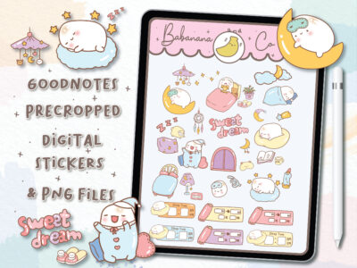 Cute Sweet Dream digital stickers