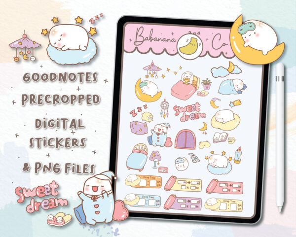 Cute Sweet Dream digital stickers