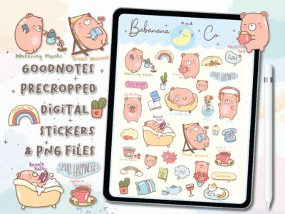 Cute Small Happinesses digital stickers