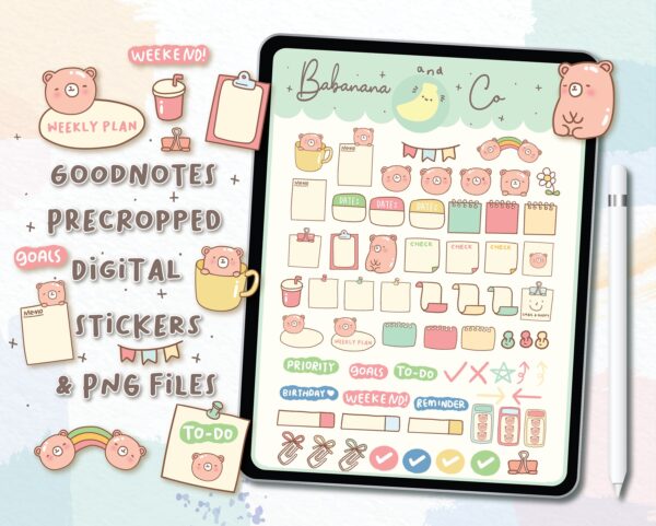 Planner Set Digital Stickers