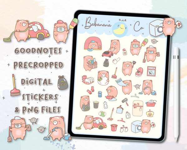 Cleaning digital stickers