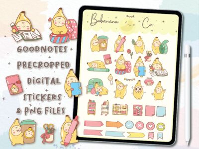 Cute Planning Time Digital Stickers