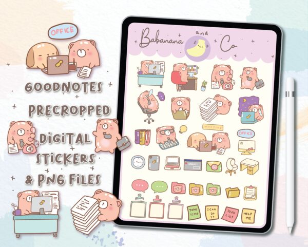 Office Work digital stickers