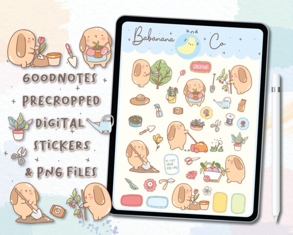 Garden Digital Stickers