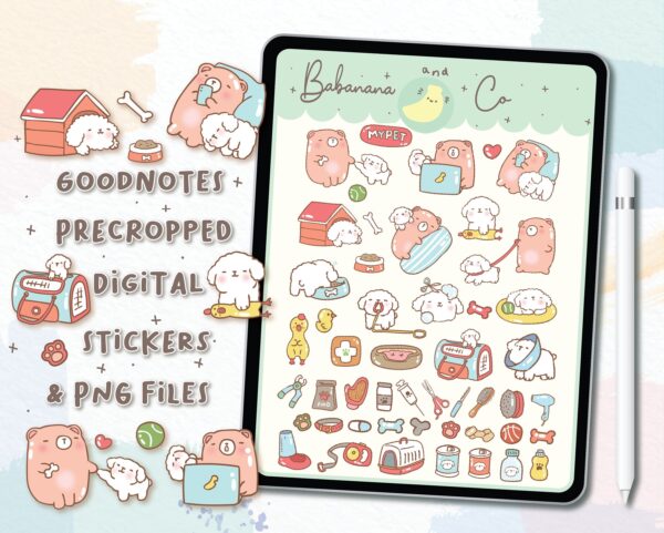 Dog Care digital stickers