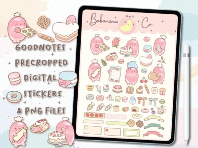 Cute Bake Digital Stickers