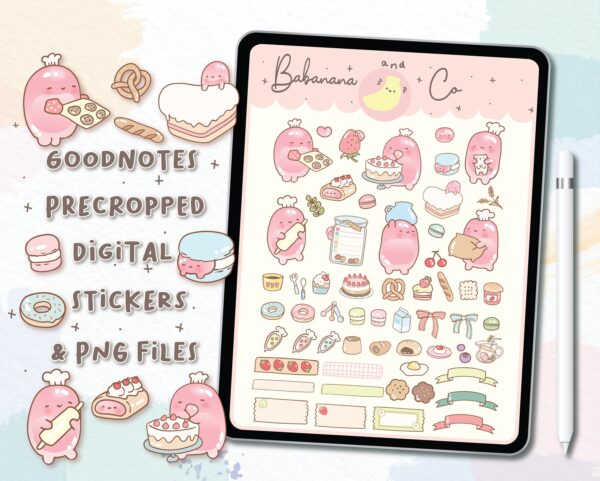Cute Bake Digital Stickers