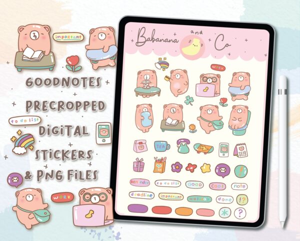 Everyday life digital stickers