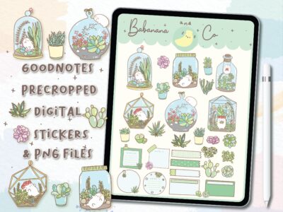 Succulents Digital Stickers