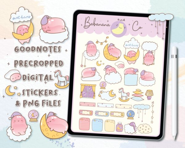 Sweet Dream Digital Stickers