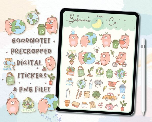 Save The Earth Digital Stickers
