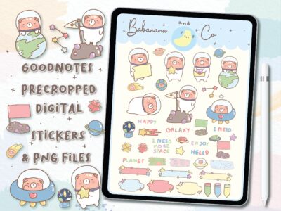 Cute Galaxy digital stickers