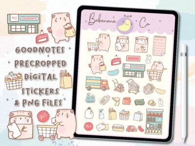 Grocery Store digital stickers