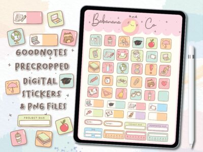 Back To School Icons digital stickers