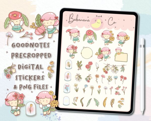 Flower Lover Digital Stickers