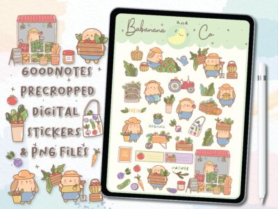 Farm Market Digital Stickers