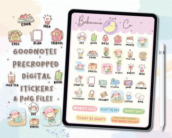 Small Happinesses digital stickers
