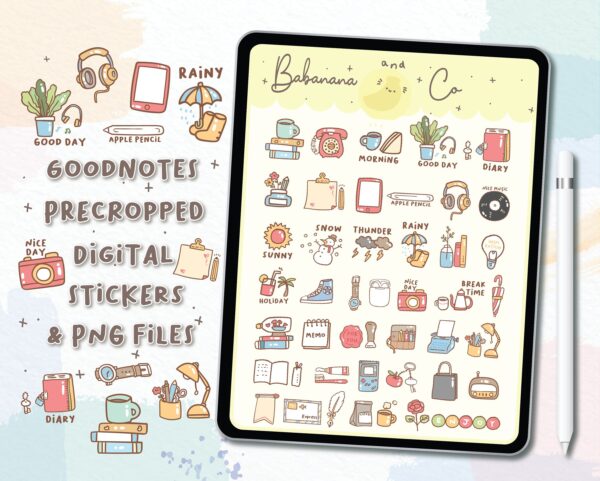 Cute Icons digital stickers