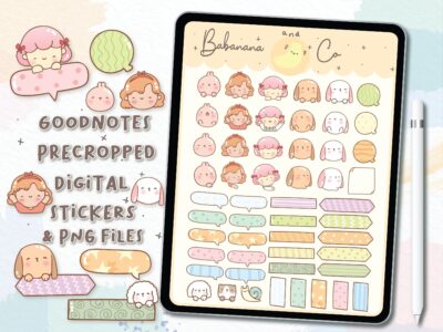 Cute Functional Digital Stickers