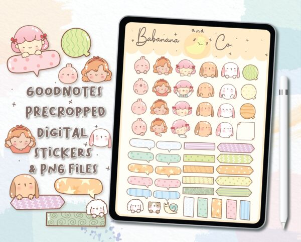 Cute Functional Digital Stickers