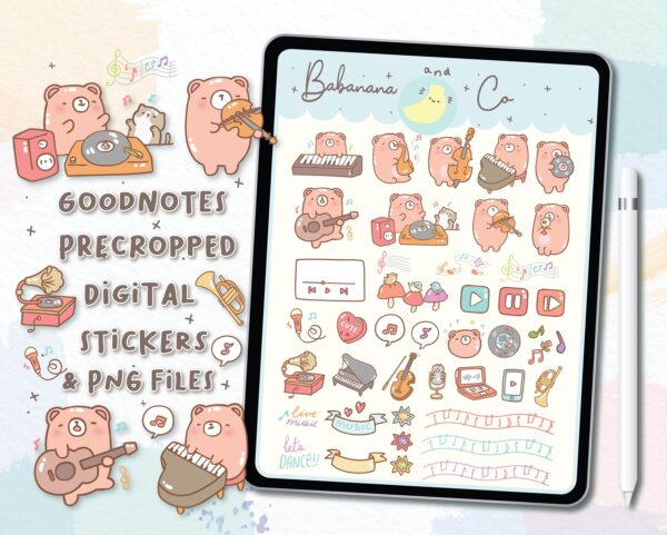 Music Digital Stickers