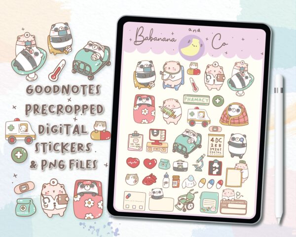 Medical digital stickers