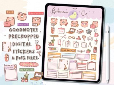 Study Icons digital stickers