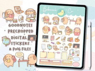 Study digital stickers