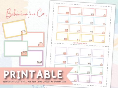 Notepad Boxes Printable