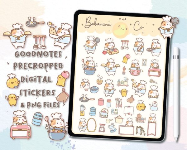 Cooking Digital Stickers