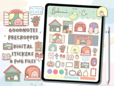 Sweet home  digital stickers