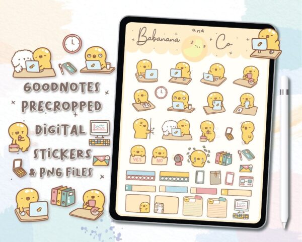 Work digital stickers