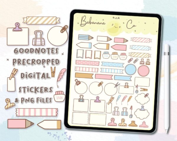 Cute Sticky Note Digital Stickers