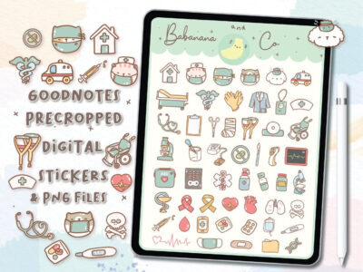 Health And Medical Icons digital stickers
