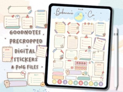 Cute Notepad Digital Stickers