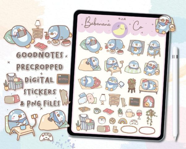 My Day Off digital stickers