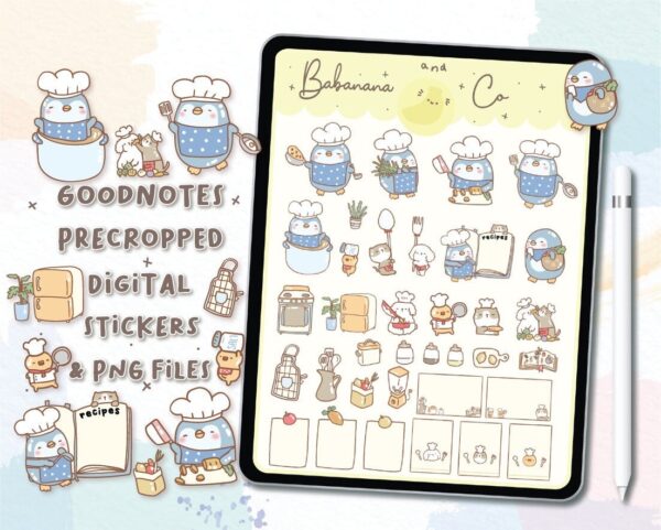 Cooking Digital Stickers