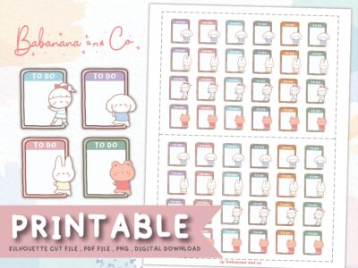 Cute To Do Note Printable Planner Stickers