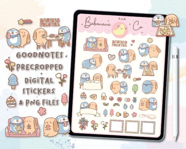 Best Friend digital stickers