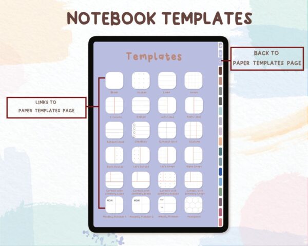Digital Notebook with Tab