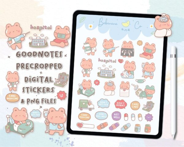 Hospital digital stickers