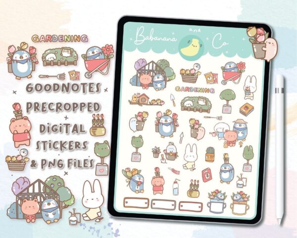 Gardening Digital Stickers