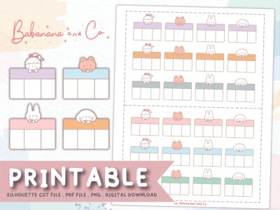 Cute Planner Boxes