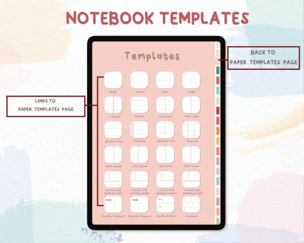 Digital Notebook with Tab