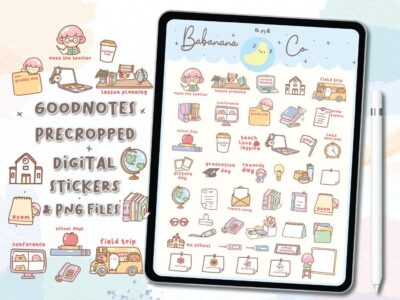 Teacher Planner Icons digital stickers