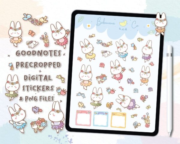 Ballet digital stickers