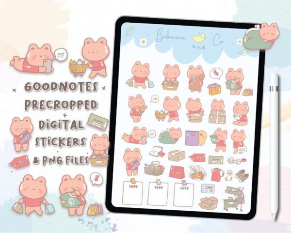 Shopping digital stickers