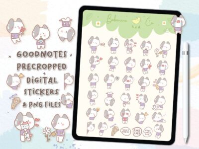 Kawaii Cat digital stickers