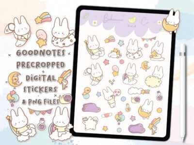 Sweet Night digital stickers